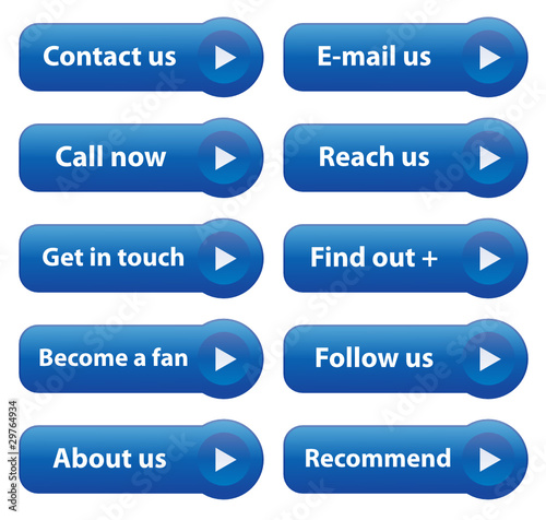 "CONTACT" Web Buttons (contact customer service help poster kit)