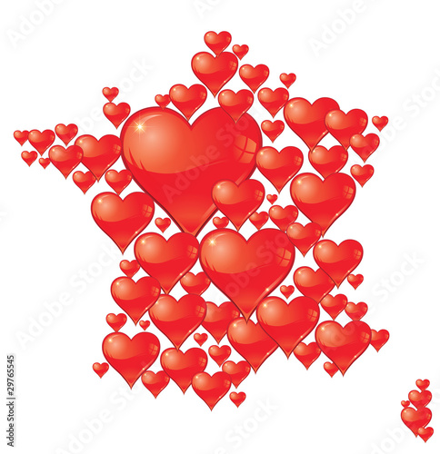 La Saint Valentin -  l'amour, les rencontres en France