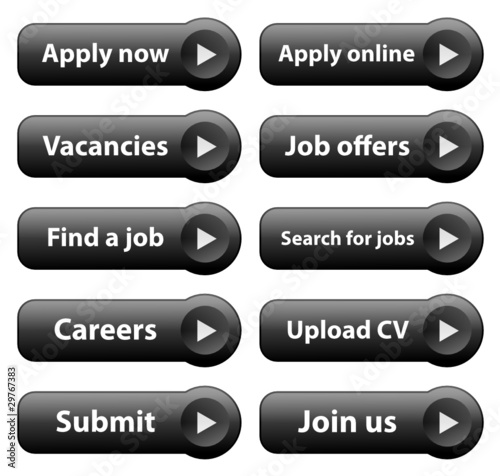JOB SEEKING Web Buttons (vacancies careers job offers apply now)