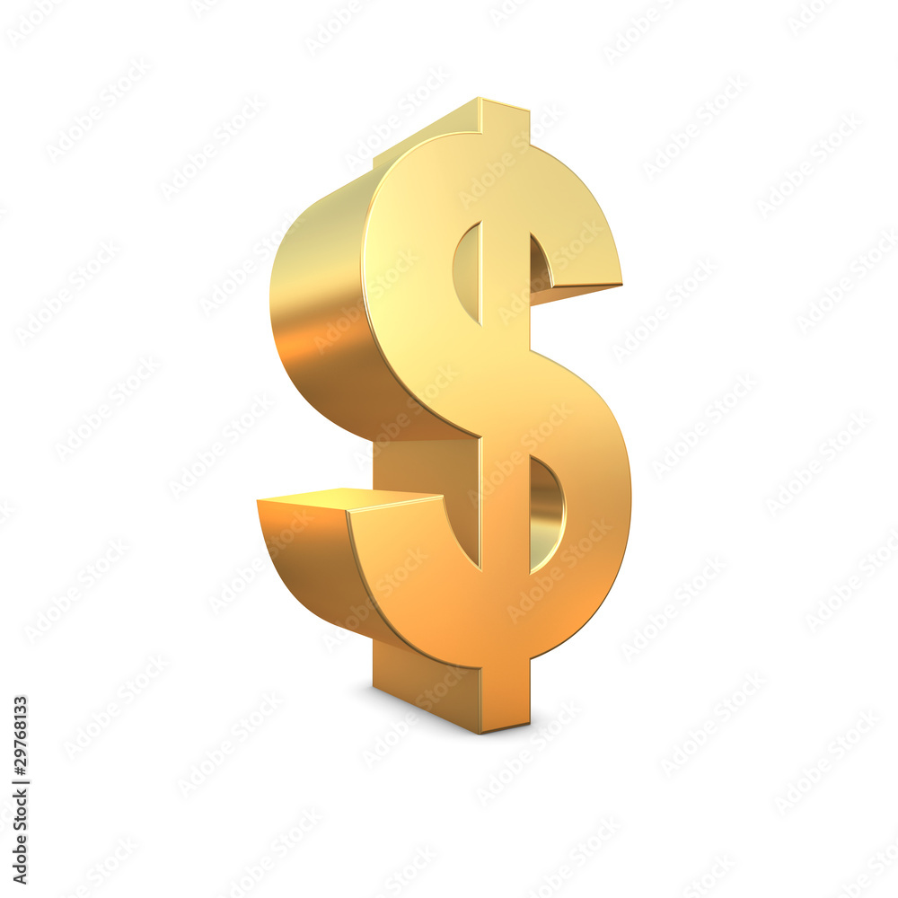 Fototapeta premium Dollar gold