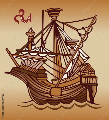 old sail spanish ship
