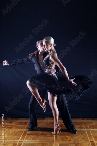 dancers in ballroom