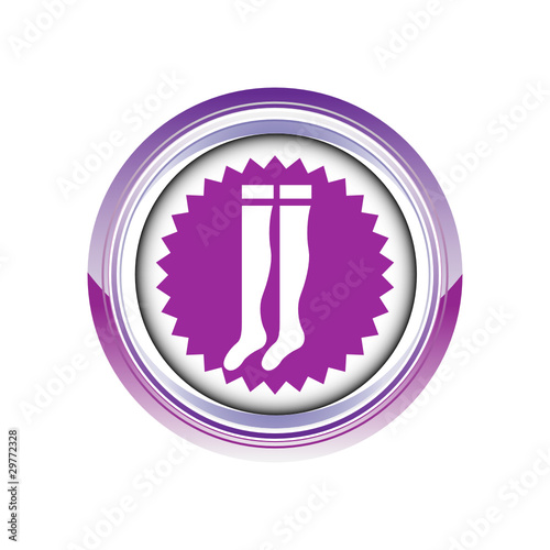 bas chaussettes linge logo picto web icône design symbole