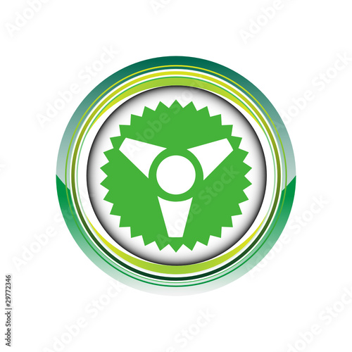 radioactif atome énergie logo picto web icône design symbole