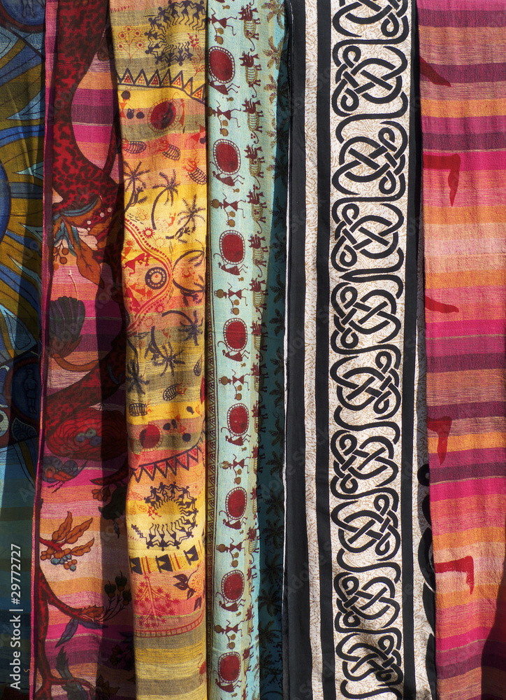Colorful fabrics Colorful fabrics