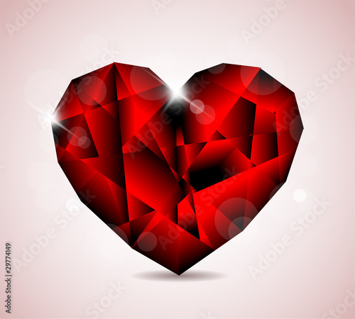 Red Diamond jewel heart