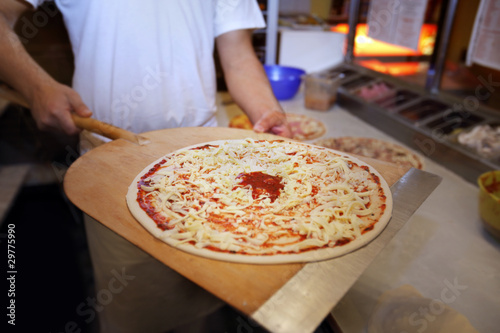 Man Making a Pizza