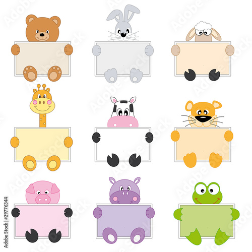 Tarjetas felicitación de animales