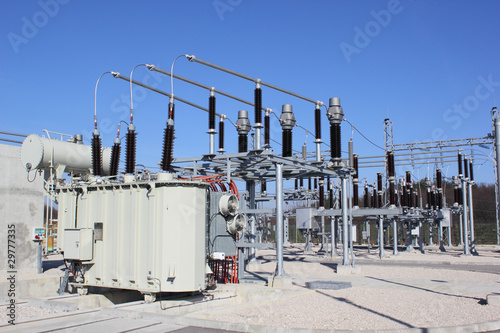 High voltage substation photo