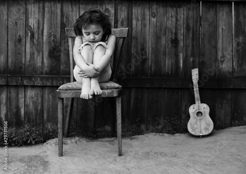The girl with a guitar