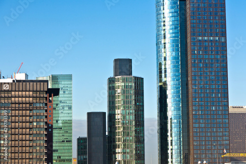 view to skyline of Frankfurt