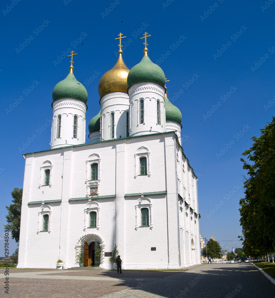 white church in Colomna, Russia