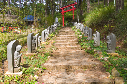 Buddhas in the park, Philippines