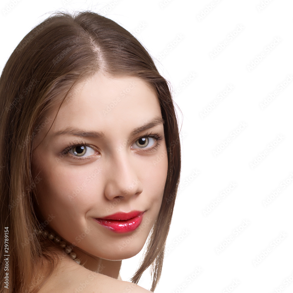 Close-up portrait of sexy caucasian young woman Close-up portrait of sexy caucasian young woman