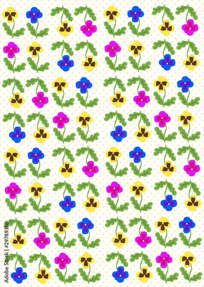 パンジーの花たち パンジーの花たち
