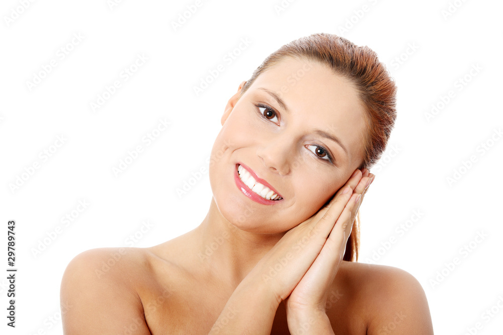 Beautiful young caucasian woman portrait Beautiful young caucasian woman portrait