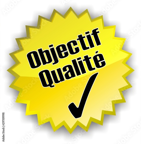 étiquette objectif qualité