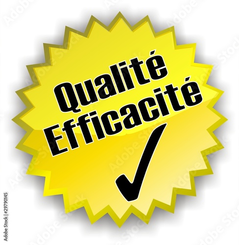 étiquette qualité efficacité