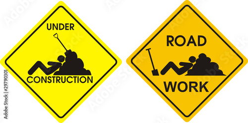 under construction, traffic sign