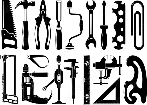 Vector icons of instruments