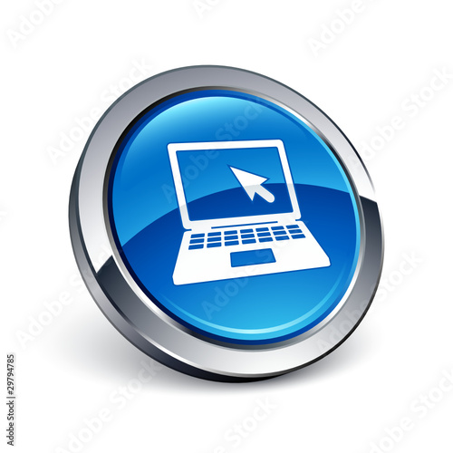icône bouton internet ordinateur portable