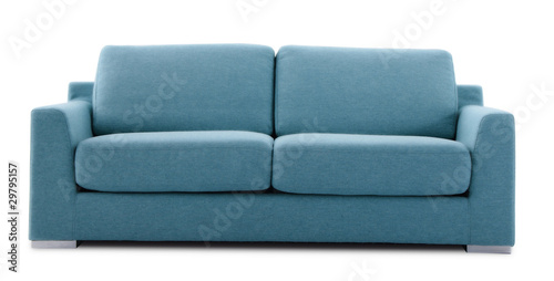 cutout blue couch photo