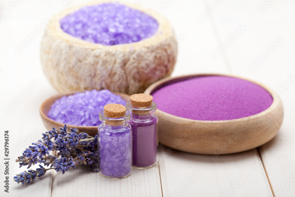 Spa supplies - lavender salt Spa supplies - lavender salt