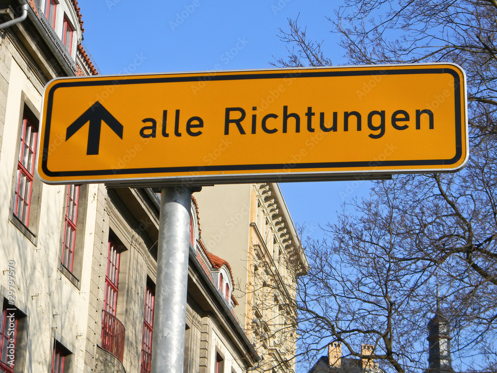 Obraz premium Vorwegweiser