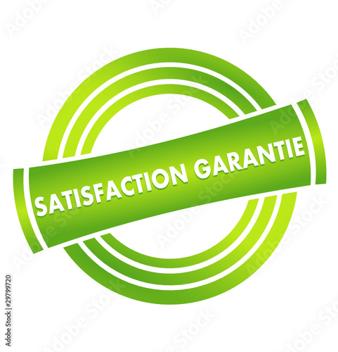 satisfaction garantie sur vignette verte