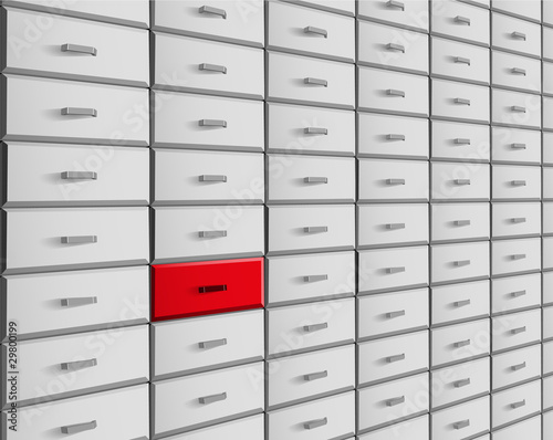 Drawers. Vector illustration.