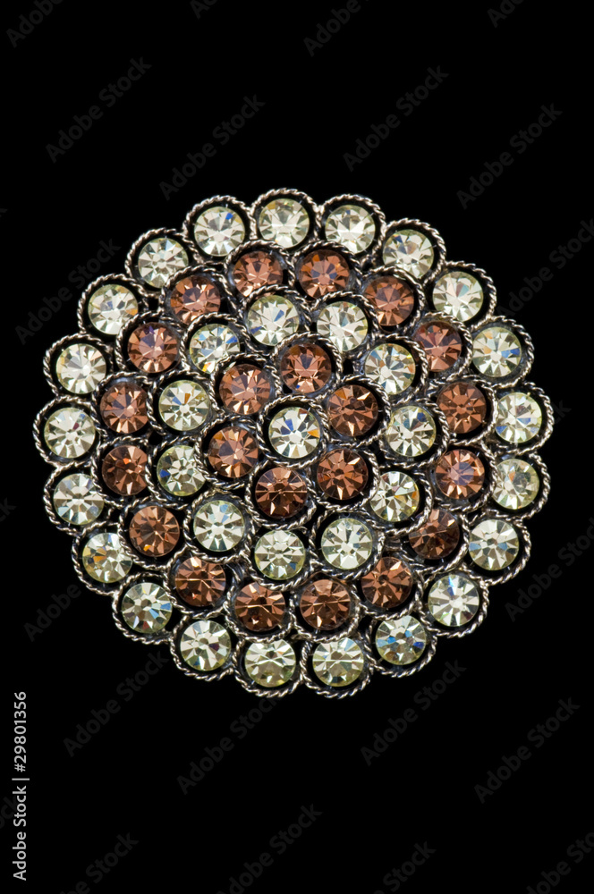 beautiful rhinestone brooch