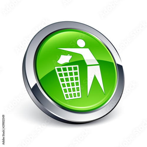 icône bouton internet recyclage