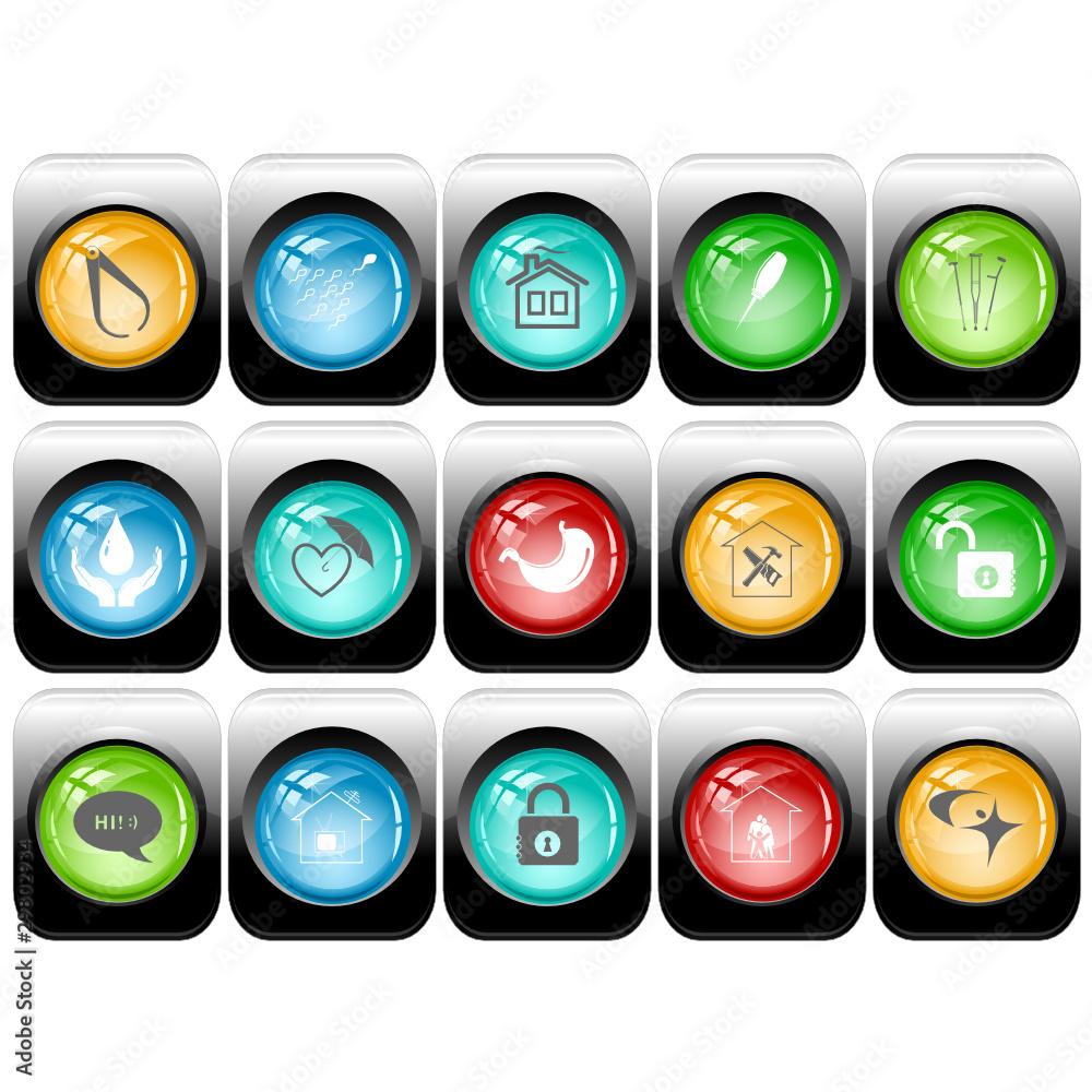 Vector set of internet buttons Vector set of internet buttons