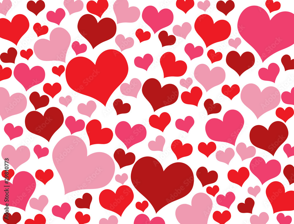 Valentine hearts texture