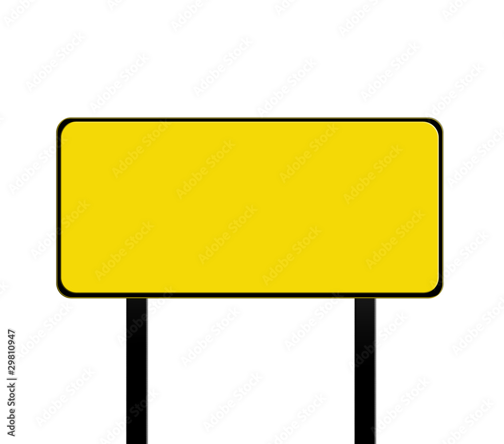 Empty yellow frame isolated on white background, illustration Empty yellow frame isolated on white background, illustration