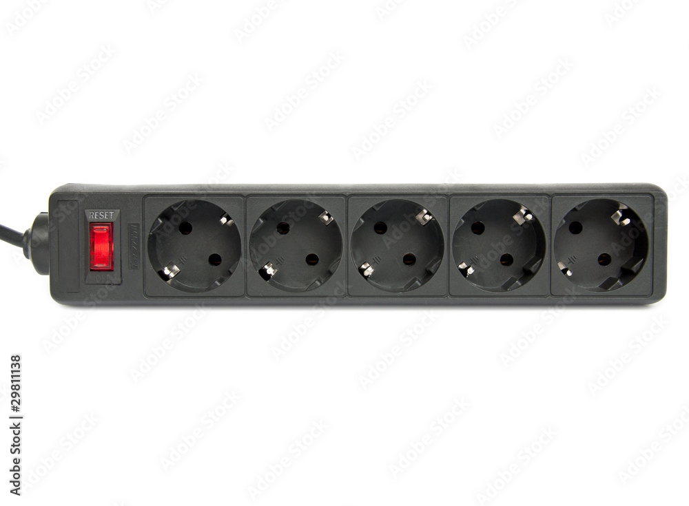 Surge protector on white Surge protector on white
