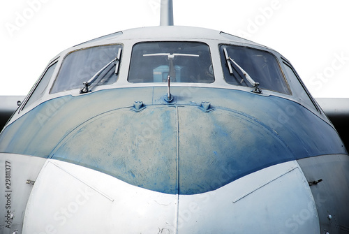 Aircraft, closeup. isolated on white