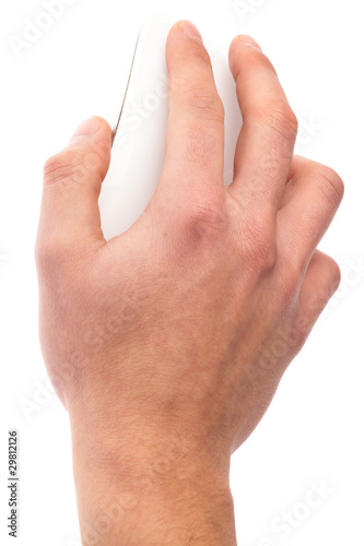 hand clicking a mouse