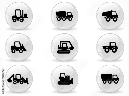 Web buttons, Construction machines