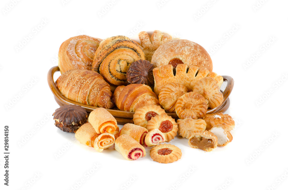 Bakery foodstuffs set Bakery foodstuffs set