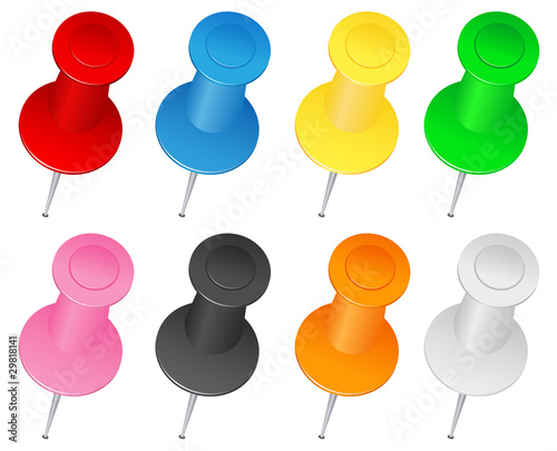 Colorful Push Pins