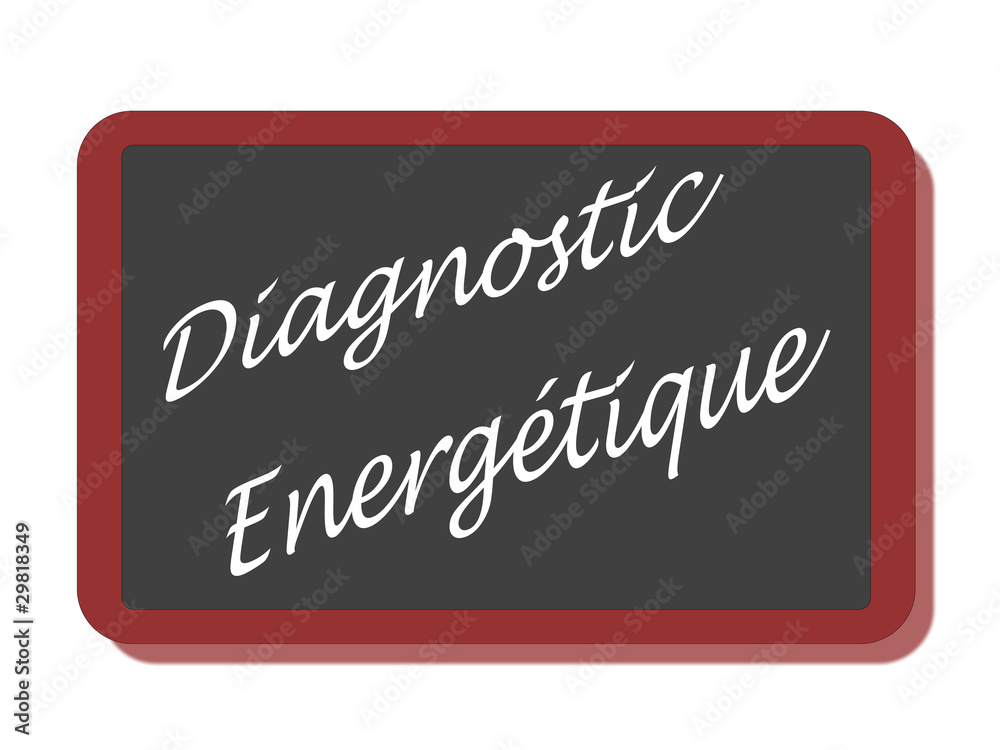 Obraz premium PANNEAU DIAGNOSTIC ENERGETIQUE