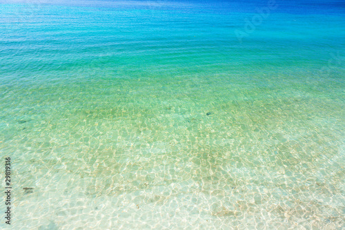 clear ocean water