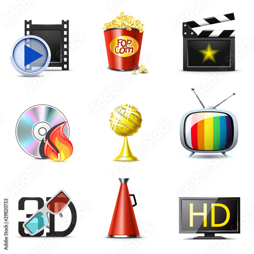 Movie and cinema icons | Bella series
