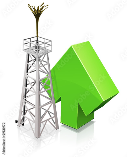 Obraz na płótnie Rising oil discoveries