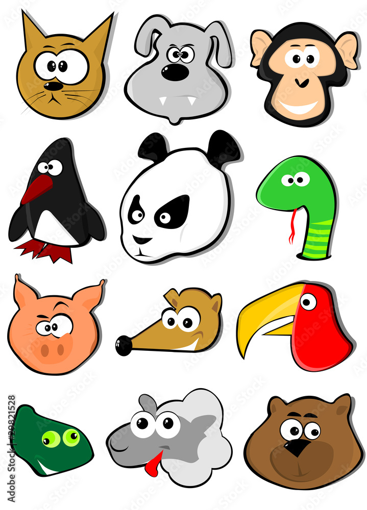 Obraz premium cartoon animals