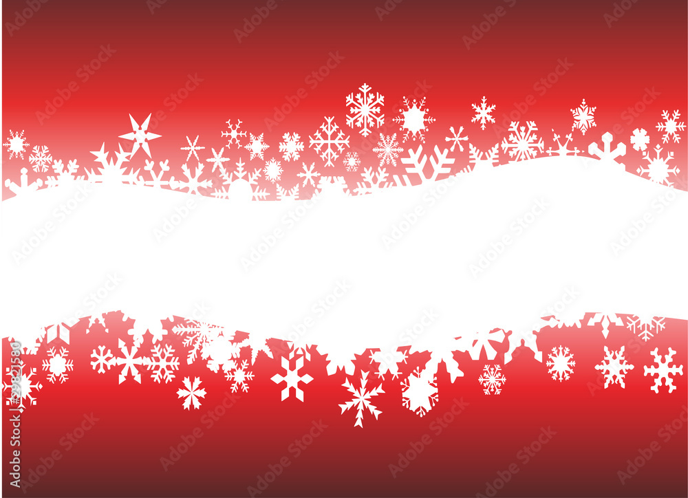Snowflake background with place for text