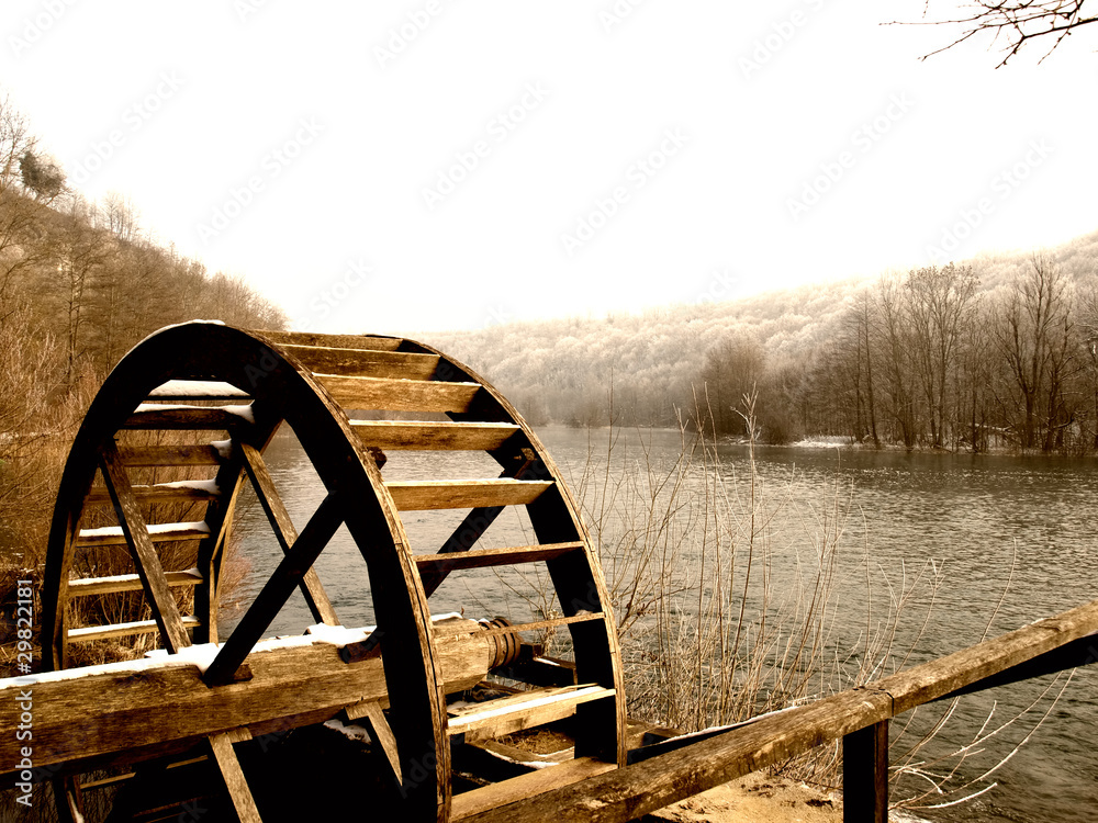 Fototapeta premium Watermill wheel