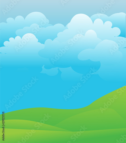 illustration blue sky