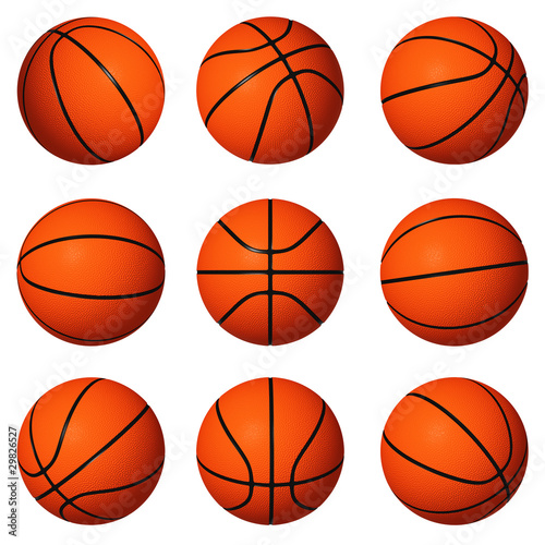 Different positions of basketballs © serg_dibrova